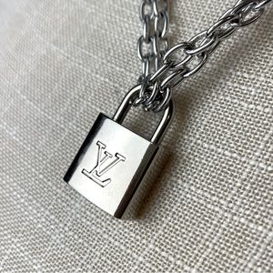 LOUIS VUITTON Upcycled Locket Necklace with Key